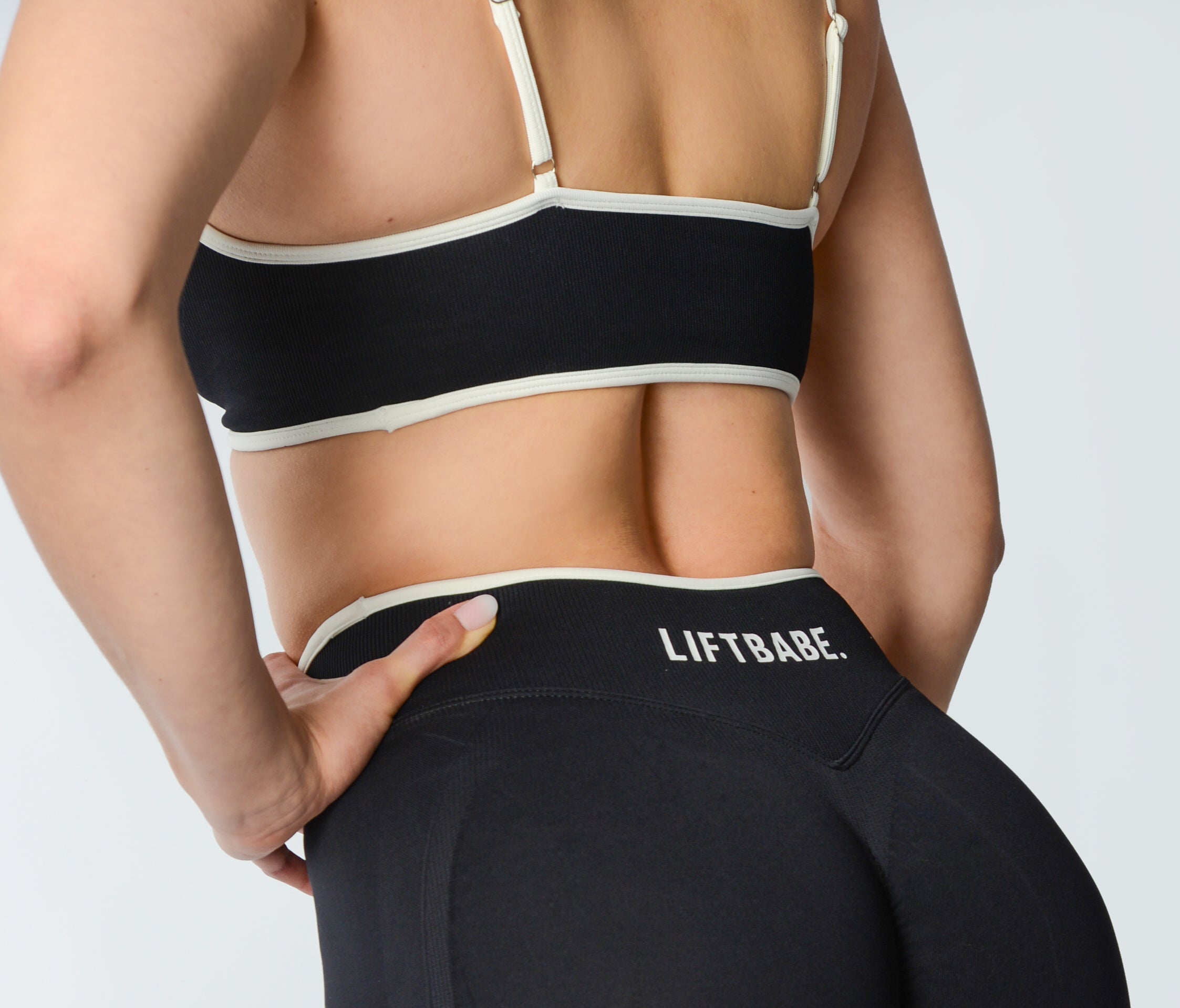 ATHLETIC Bra - Black X White