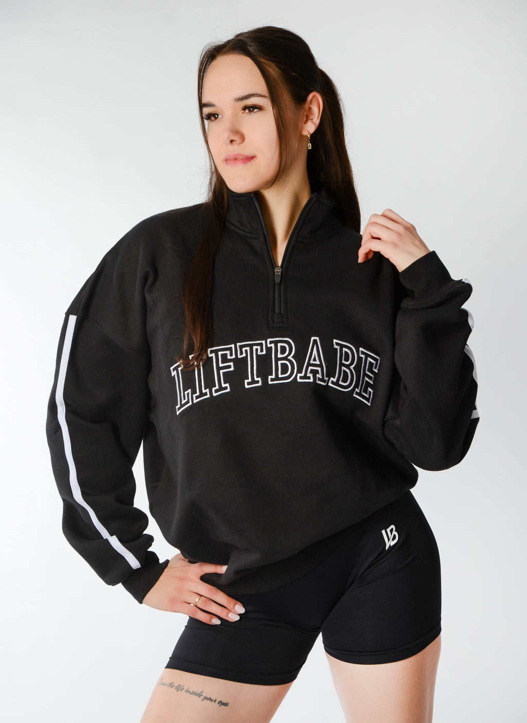 Black x White Zipper Hoodie