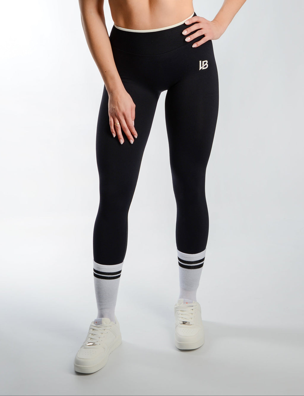 ATHLETIC Leggings - Black X White
