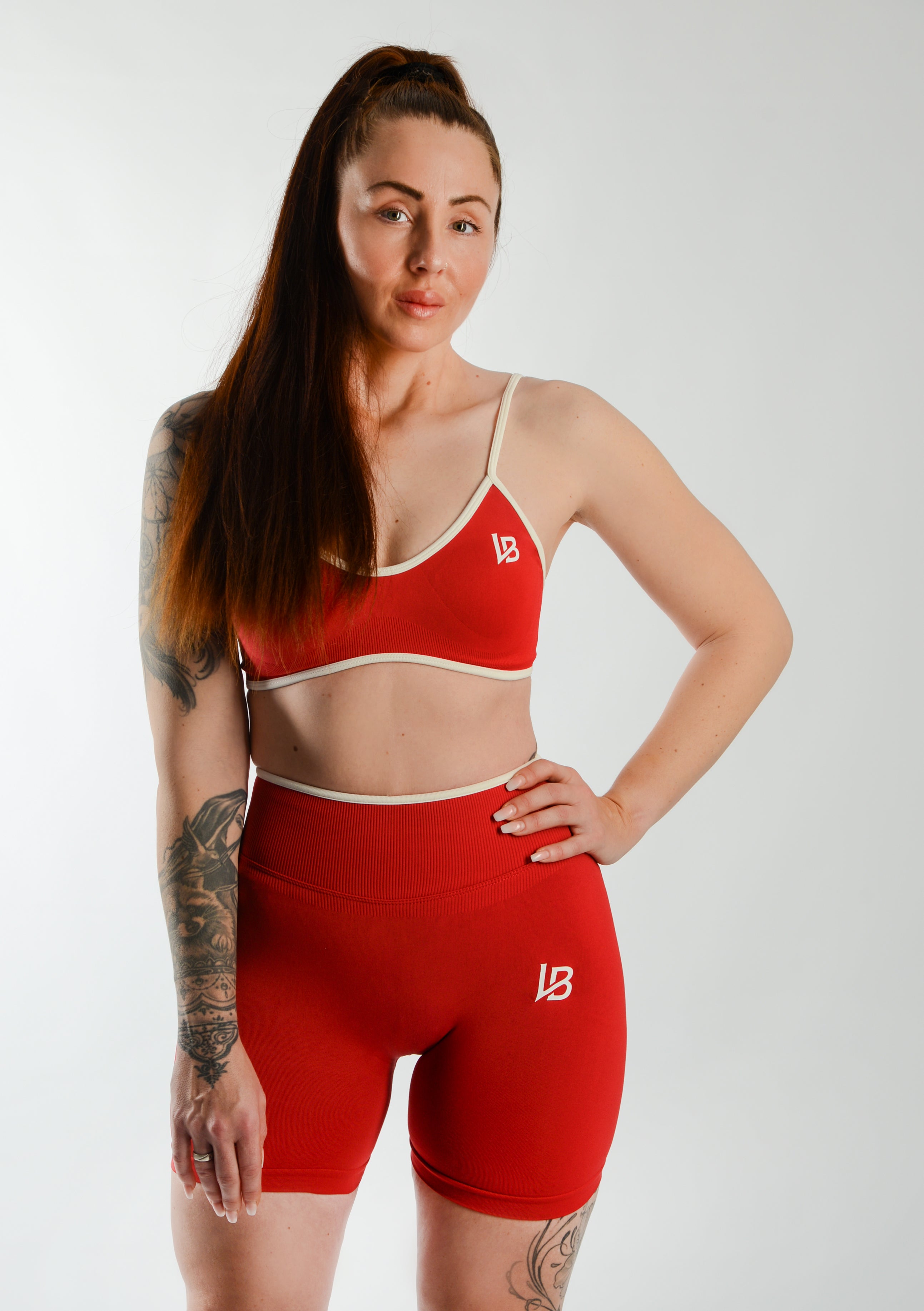 ATHLETIC Shorts – Cherry X White