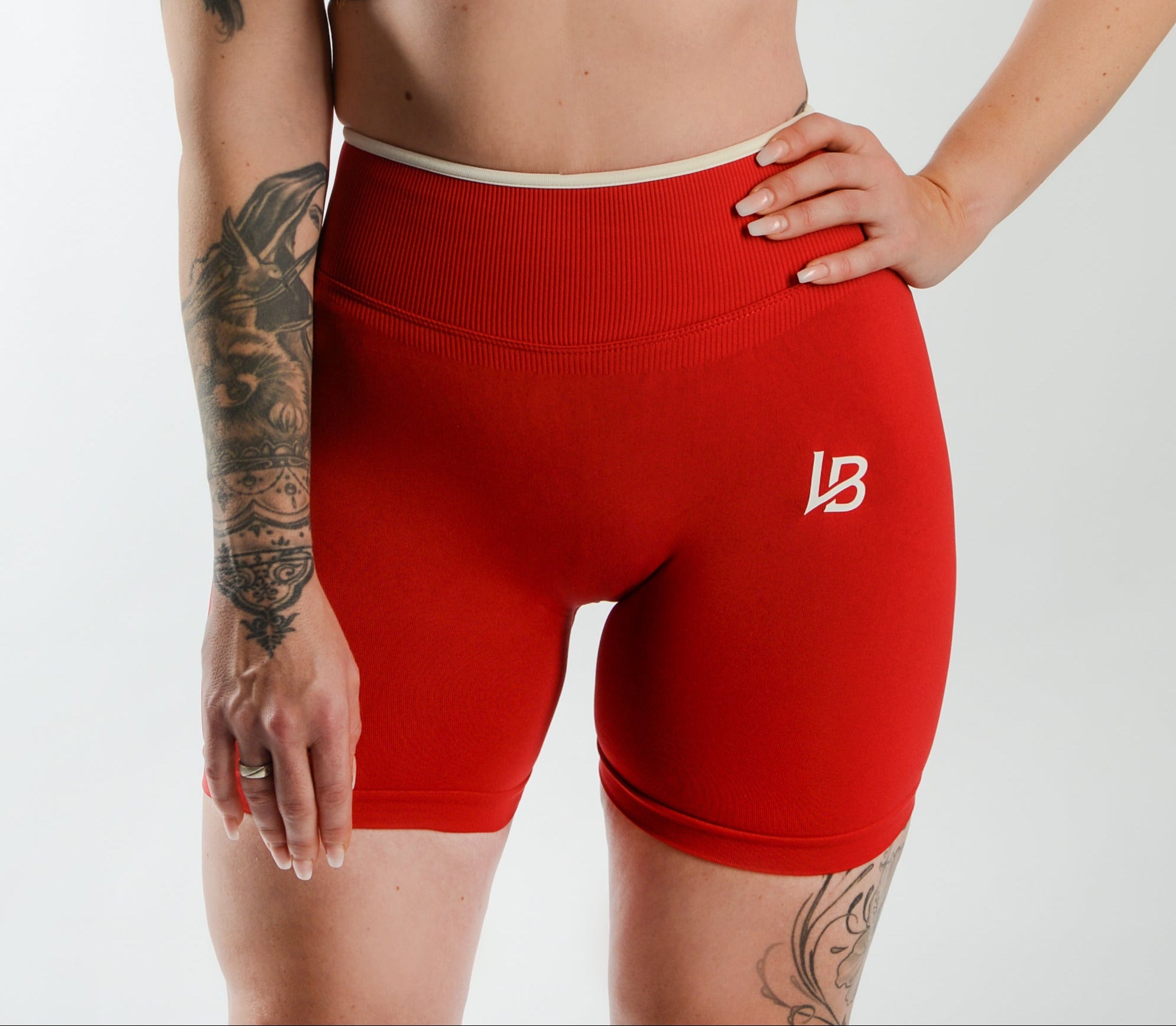 ATHLETIC Shorts – Cherry X White